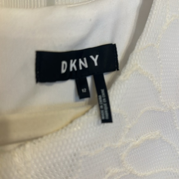 DKNY off white fit and flare dress - Picture 4 of 6